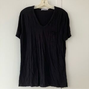 Alexander Wang sz L Black short sleeve t-shirt 100% rayon